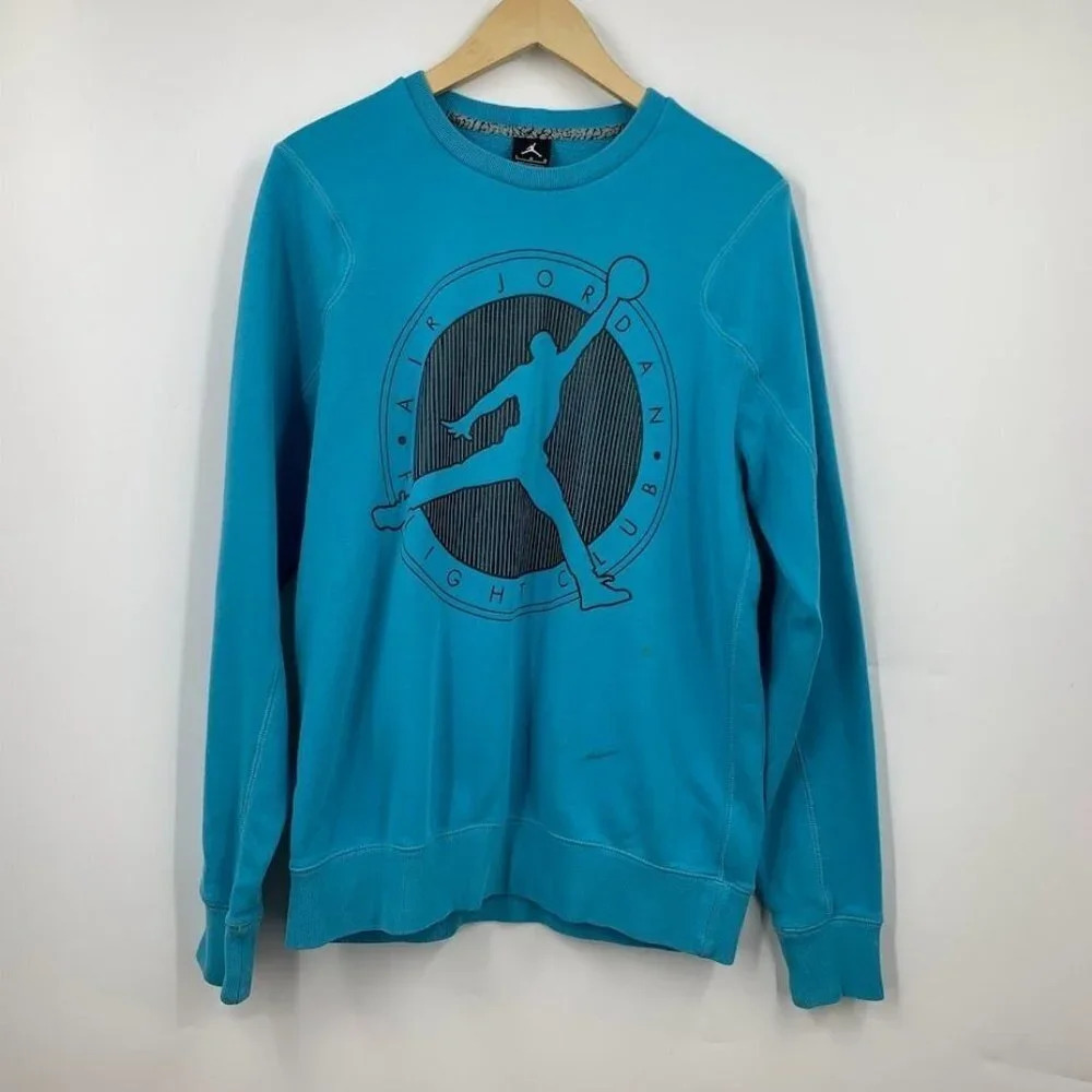 Nike Men's Air Jordan Flight Club Long Sleeve Crew Neck Sweatshirt Size L